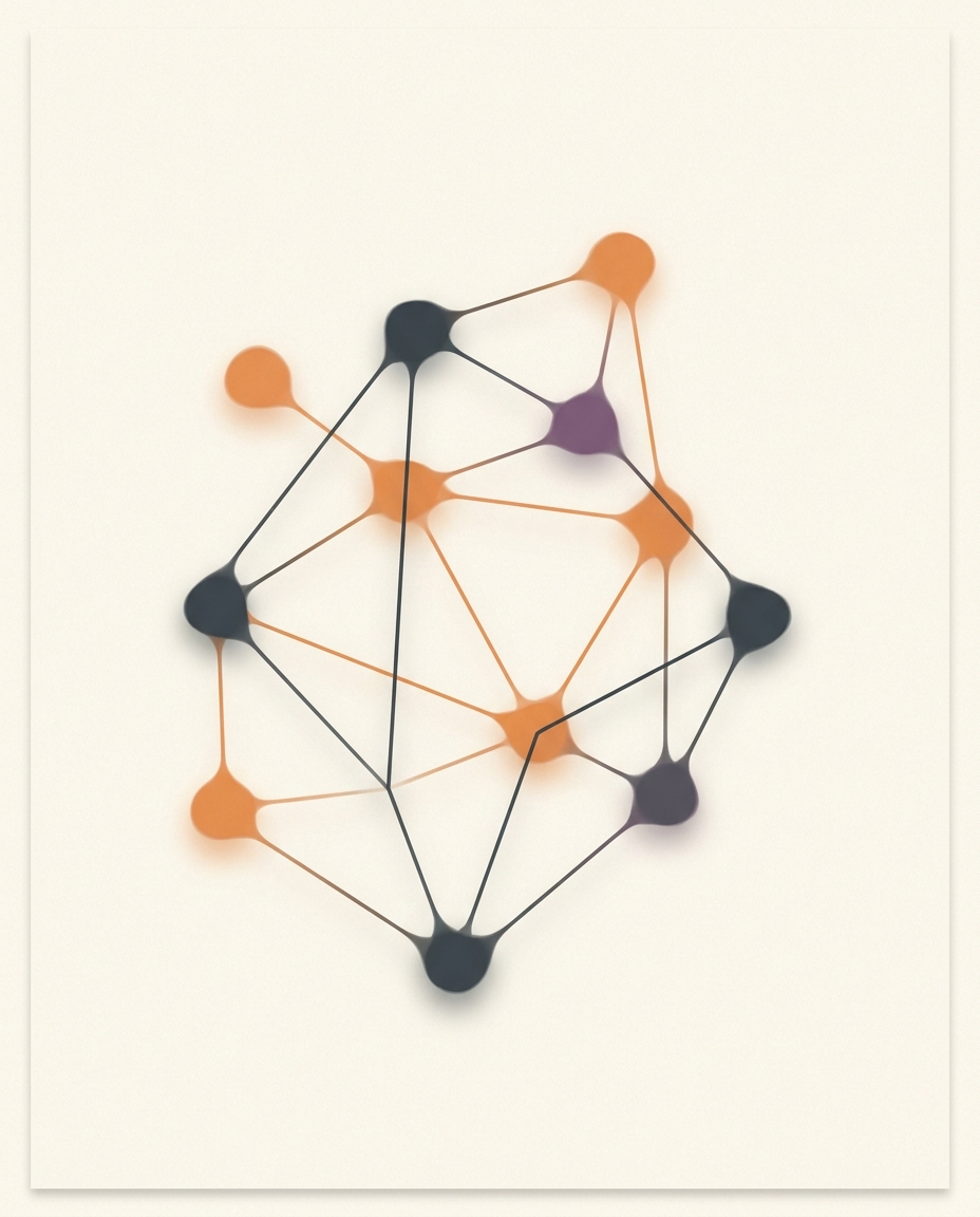 A network of connected nodes
